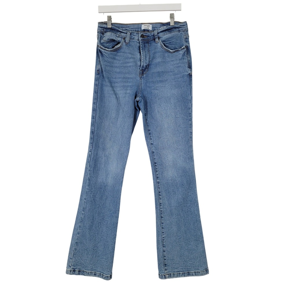 Kensie Jeans The Tessa Bootcut Women 10/30 Blue High Rise Vintage Luxe 32" Insea